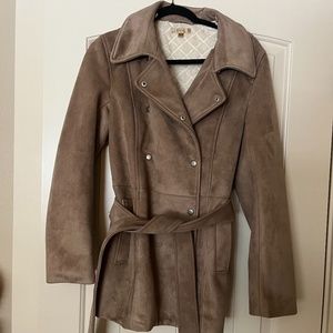 Faux Suede Leather Coat- Wilsons Leather